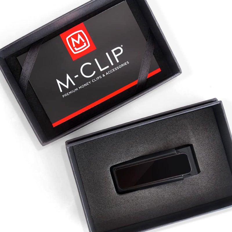 M-Clip Aluminum Blackout Money Clip - Cash and Credit Card Holder for Men - Minimalist Slim Wallet Alternative - Image 3